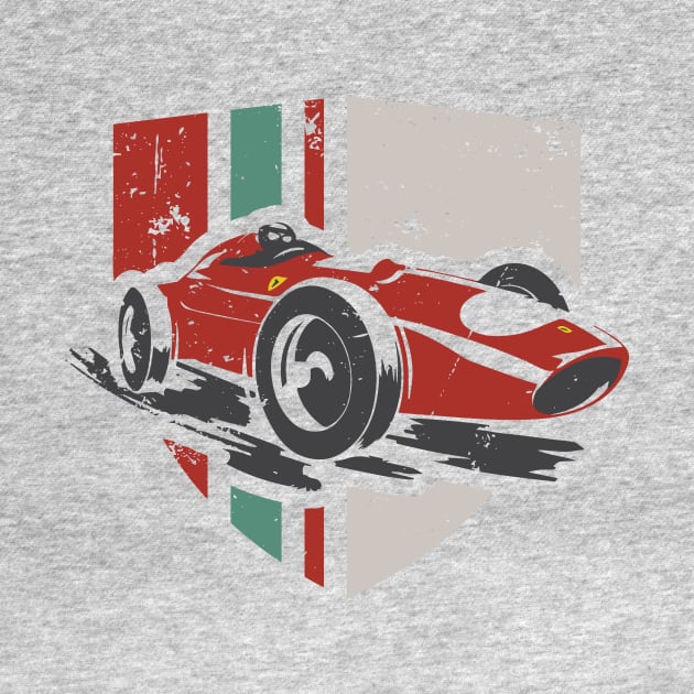 Vintage Scuderia Ferrari Dino by SilverfireDesign